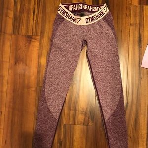 gym shark leggings long size small worn twice